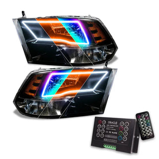 Oracle Lighting Sport Halo Headlights: Dodge Ram 1500 (09-10) / Ram 1500 (11-18) w/ 2.0 Controller