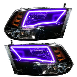 Oracle Lighting Sport Halo Headlights: Dodge Ram 1500 (09-10) / Ram 1500 (11-18) w/ No Controller