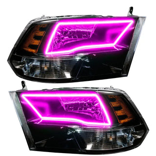 ORACLE Lighting Sport Halo Headlights w/ BC1 Controller: Dodge Ram 1500 (09-18)