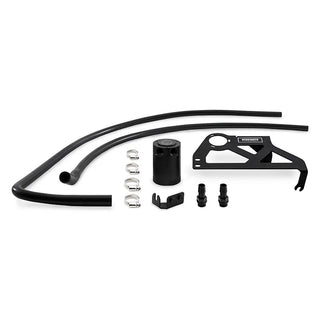 Mishimoto Baffled Oil Catch Can Black (F&R): Jeep Wrangler JK 2012-2018 3.6L