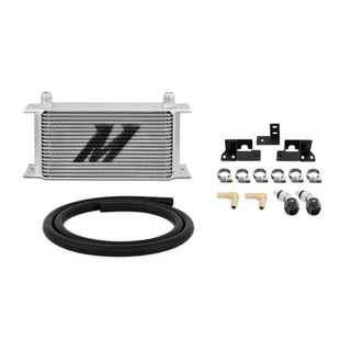 Mishimoto Transmission Cooler Kit 19-Row Bar-Plate Silver (FRONT): Jeep Wrangler JK 2007-2011 3.8L
