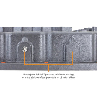 Mishimoto Cast Transmission Pan: Fits Dodge / Jeep (01-23) - Gunmetal Gray