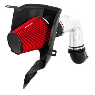 Spectre Polished F/I Air Intake Kit Diesel w/ Red Filter (F&R): Dodge Ram 2500/3500 2003-2007