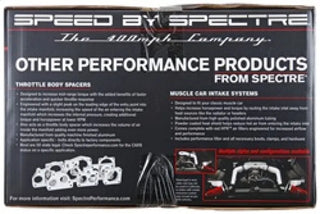 Spectre Clear Anodized F/I Air Intake Kit w/Red Filter (F&R): Dodge Ram 1500 / 2500 V8 4.7L / 5.7L