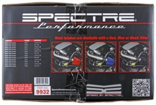 Spectre Clear Anodized F/I Air Intake Kit w/Red Filter (F&R): Dodge Ram 1500 / 2500 V8 4.7L / 5.7L