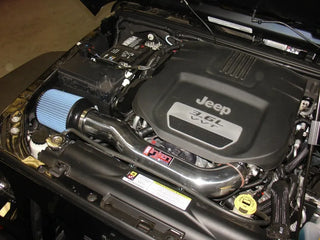 Injen PowerFlow Short Ram Intake Wrinkle Black (FRONT): Jeep Wrangler JK 2012-2018 3.6L