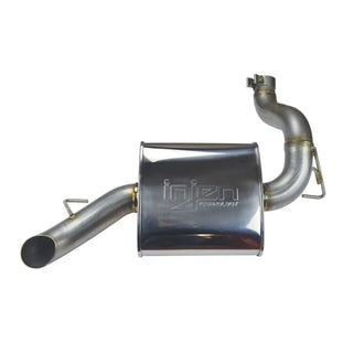 Injen High Tuck Axle Back Exhaust System Oval Muffler (REAR): Jeep Wrangler JL 2018-2025 2.0/3.6L