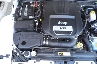 Injen Evolution Cold Air Intake System Oiled Filter (FRONT): Jeep Wrangler JK 2012-2018 3.6L
