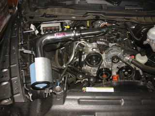 Injen Wrinkle Black PowerFlow Cold Air Intake System (F&R): Dodge Ram 1500 2009-11 3.7L
