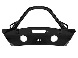 ICON Pro Series Front Bumper Rec Winch Mount: Jeep Wrangler JK (07-18) w/ Bar and Tabs