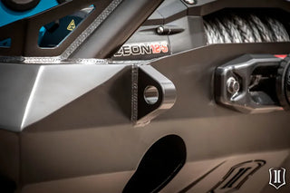ICON Pro Series Front Bumper Rec Winch Mount: Jeep Wrangler JK (07-18) w/ Bar and Tabs