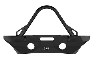 ICON Pro Series Mid Width Front Recessed Winch Bumper (FRONT): Jeep Wrangler (07-18) - Black