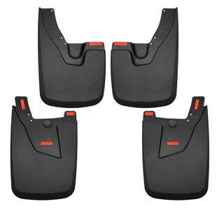 Husky Liners Custom-Molded Front and Rear Mud Guards: Ram 2500 / 3500 2019-2024 w/ OEM Fender Flares