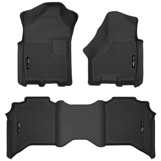 Husky Liners X-Act Contour Front and Second Row Seat Floor Liners: Ram 2500 (19-24) / 3500 (19-24)