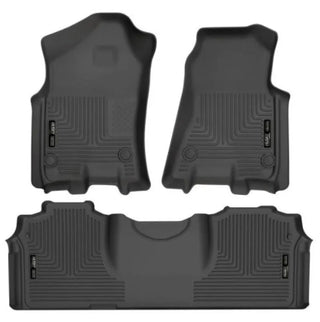 Husky Liners Black Weatherbeater Front and 2nd Seat Floor Liners: Ram 2500 / 3500 2019-2024