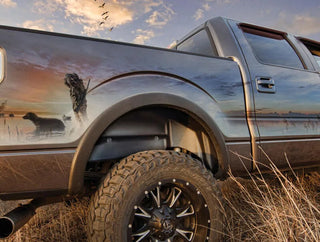 Husky Liners Black Wheel Well Guards (REAR): Ram 1500 2019-2025