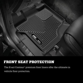 Husky Liners Black Vinyl X-Act Contour Front Floor Liner: Ram 2500 / 3500 2019-2024