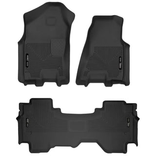 Husky Liners Black X-Act Floor Liner Set (FRONT AND SECOND SEAT): Ram 1500 2019-2024