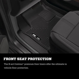 Husky Liners Black X-Act Floor Liner Set (FRONT AND SECOND SEAT): Ram 1500 2019-2024