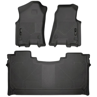 Husky Liners Black Weatherbeater Floor Liners (FRONT AND 2ND SEAT): Ram 1500 2019-2024
