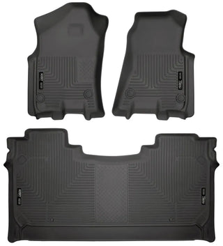 Husky Liners Black Weatherbeater Floor Liners (FRONT AND 2ND SEAT): Ram 1500 2019-2024