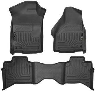Husky Liners Black WeatherBeater Floor Liners (F&R): Dodge Ram 1500 / 1500 Classic (09-24)
