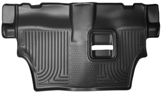 Husky Liners Black WeatherBeater Floor Liners (2ND ROW): Dodge Durango (11-24) w/ 3rd Row Seat
