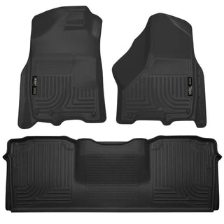 Husky Liners Black WeatherBeater Combo Floor Liners: Dodge Ram 02-10 / Ram 2500 / 3500 (11-18)