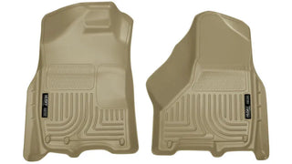 Husky Liners WeatherBeater Front Row Tan Floor Liners: Fits Dodge / Ram (02-24)
