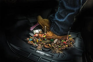 Husky Liners Black WeatherBeater 2nd Seat Floor Liners: Fits Dodge Ram (09-24)