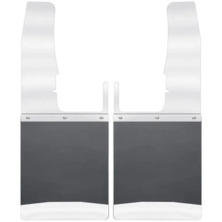 Husky Liners 12in SS KickBack Front Mud Flaps: Fits Dodge Ram / Ram (09-19)