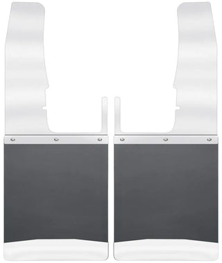 Husky Liners 12in SS KickBack Front Mud Flaps: Fits Dodge Ram / Ram (09-19)