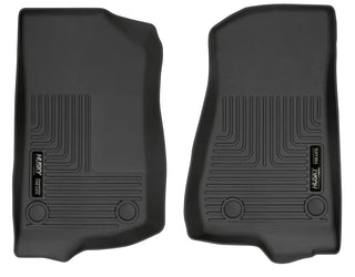 Husky Liners Black WeatherBeater Front Row Floor Liners: Jeep Gladiator (20-24) / Wrangler (18-24)