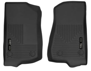 Husky Liners Black Front Floor Liners: Jeep Gladiator (20-24) / Wrangler (18-24)