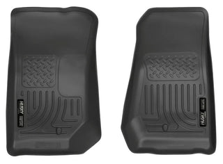 Husky Liners Black WeatherBeater Floor Liners: Jeep Wrangler 2007-2013