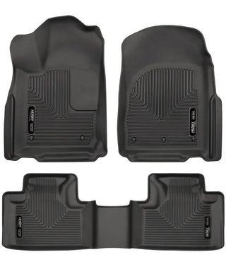 Husky Liners Weatherbeater Floor Liners (F&R): Jeep Grand Cherokee / Dodge Durango (11-26) - Black