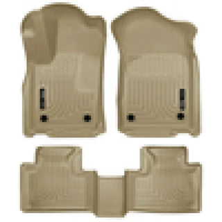 Husky Liners WeatherBeater Tan Floor Liners (F&R): Dodge Durango / Jeep Grand Cherokee / WK (16-24)