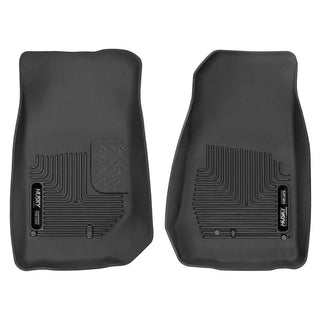 Husky Liners Black Front Floor Liners: Jeep Wrangler (2007-2017) / Wrangler JK (2018)