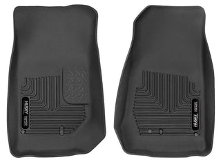 Husky Liners Black Front Floor Liners: Jeep Wrangler (2007-2017) / Wrangler JK (2018)