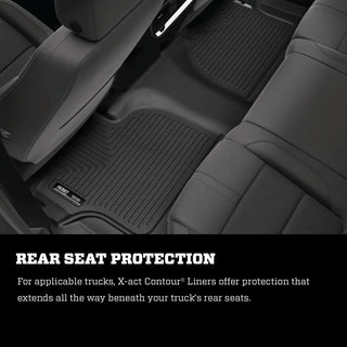 Husky Liners Black X-act Contour Rear Floor Liner: Jeep Grand Cherokee L 2021-2024