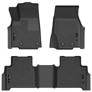 Husky Liners Black WeatherBeater Floor Liner (F&R): Jeep Grand Cherokee / WK (22-24)