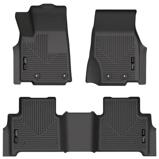 Husky Liners Black WeatherBeater Floor Liner (F&R): Jeep Grand Cherokee / WK (22-24)