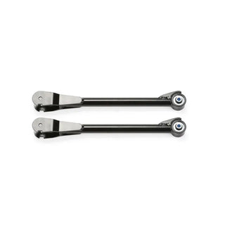 Fabtech Short Control Arm Front Upper Links (FRONT): Jeep Wrangler (07-17) / JK (18) w/ Poly Ball Joints