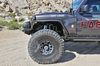 Fabtech Steel Tube Front Fenders: Jeep Gladiator (20-24) / Wrangler (18-24)