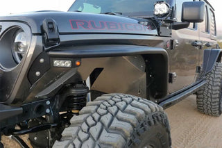 Fabtech Steel Tube Front Fenders: Jeep Gladiator (20-24) / Wrangler (18-24)