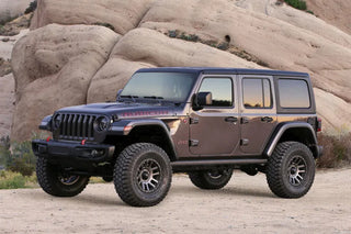 Fabtech 3in Sport System w/ DL Shks: Jeep Wrangler 2018-2021