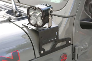 Fabtech Light Bracket Kit: Jeep Wrangler (18-24) / Gladiator (20-24)
