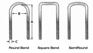 Fabtech Square U-Bolt Kit: Dodge Ram 2500 / Ram 3500 1994-2002