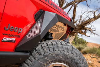 DV8 Offroad Armor Fenders w/ LED Turn Signal Lights: Jeep Wrangler 2018-2021