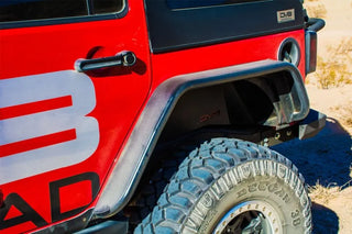 DV8 Offroad Flat Tube Fenders (FRONT AND REAR): Jeep Wrangler JK 2007-2018